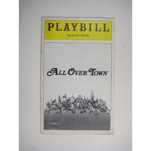 All Over Town Playbill Booth Theatre December 1974 Cleavon Little FLAW